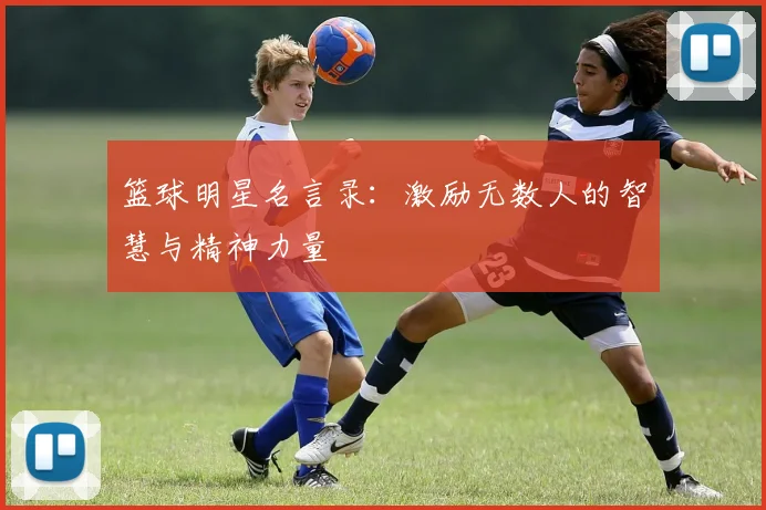 篮球明星名言录：激励无数人的智慧与精神力量